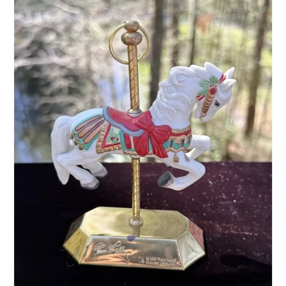 Hallmark Keepsake 1993 Tobin Fraley Porcelain Carousel Horse No Box EUC -LO10